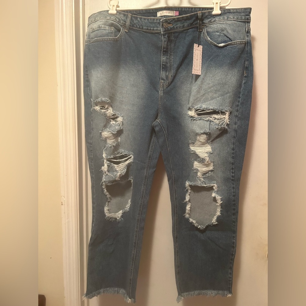 Glitzy Girlz Jeans, Women’s Plus Size 26W